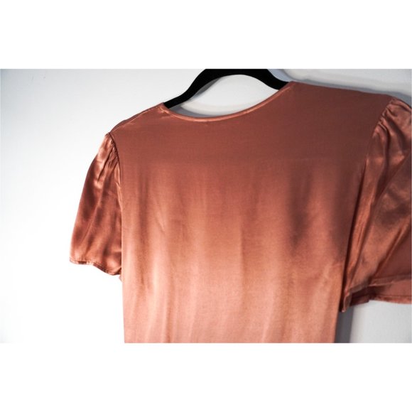 NWT WAYF Dusty Rose Wrap Dress - Picture 8 of 9